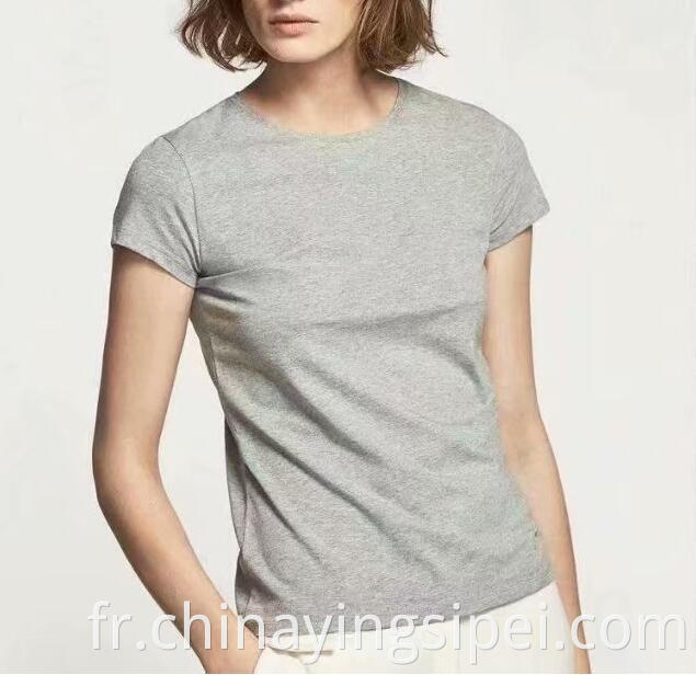 T-shirt féminin de haute qualité en gros 100% coton de nombreuses couleurs t-shirt personnalisé logo logo imprimé noir t-shirts Ready Stock